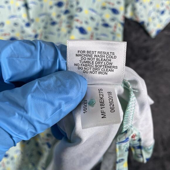 Peter Millar X Grey Oaks Polo Shirt Men's Large Graphic Print Animal Print Fish - Picture 4 of 6